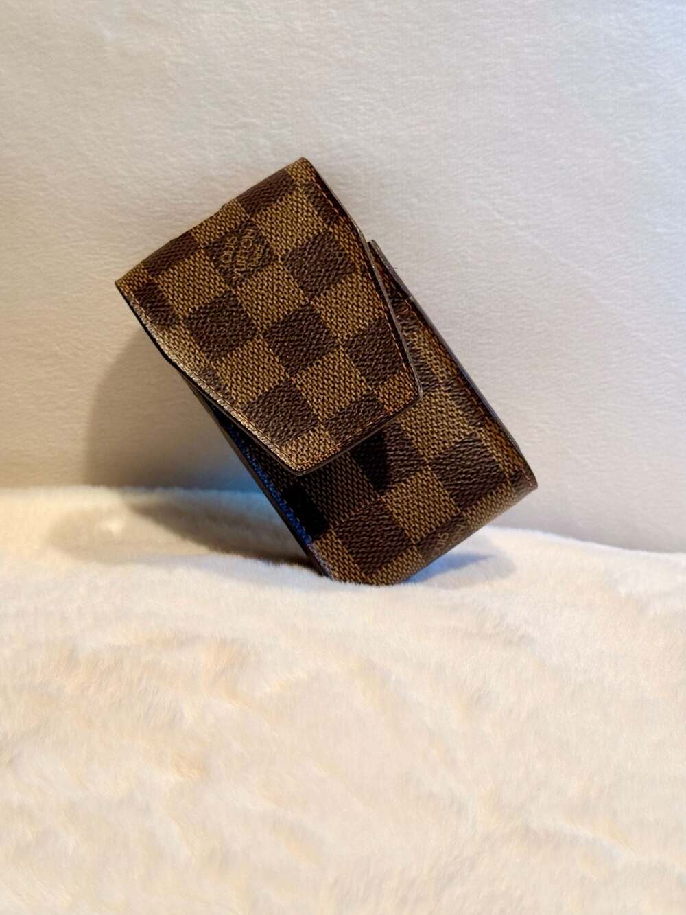 Authentic Vintage Louis Vuitton Damier Ebene Cigarette Case Belt Loop CA1014
